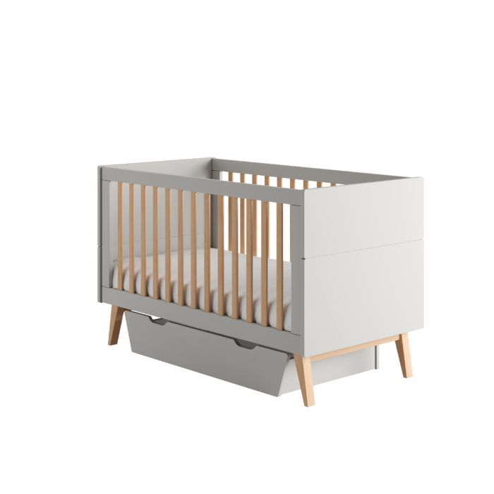 Cuna para bebés 140x70 (Colección Classy Gray)